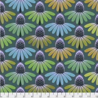 Anna Maria Horner - Hindsight Fabric - Echinacea Glow - Algae - Free Spirit Fabrics