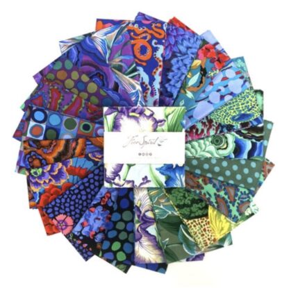 Kaffe Fassett Collective - August 2020 - Cold - 5 inch squares - 42 pieces - Free Spirit Fabrics