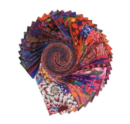 Kaffe Fassett Collective - August 2020 - Hot - 2 1/2" strips - 40 pieces - Free Spirit Fabrics