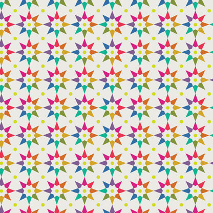 Alison Glass - Art Theory - Rainbow Star - Day - Andover Fabrics