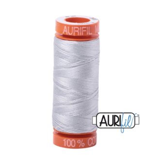 Aurifil - Dove Grey - Cotton Mako Thread - 50 wt - 200m - Color 2600
