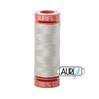 Aurifil - Light Grey Green - Cotton Mako Thread - 50 wt - 200m - Color 2843