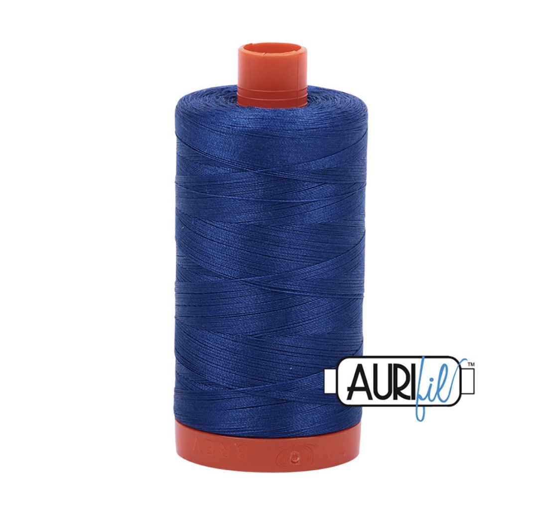 Mako Cotton Thread (50wt), Aurifil - Dark Navy