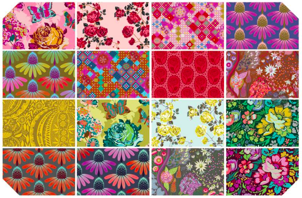 Love store Always Fat Quarter Bundle, Anna Maria, Floral Fabric, Free Spirit Fabrics