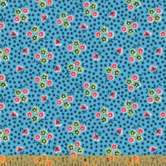Denyse Schmidt - Five and Ten - Ditsy Flowers - Blue - Windham Fabrics