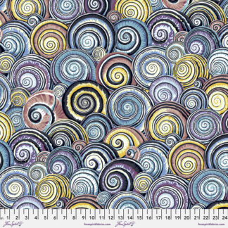 Kaffe Fassett Collective - February 2022 - Spiral Shells - Contrast - Free Spirit Fabrics