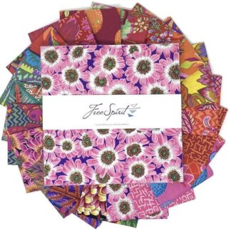 Kaffe Fassett Collective - August 2021 - Bright - 10" Squares - 42 Pieces - Free Spirit Fabrics