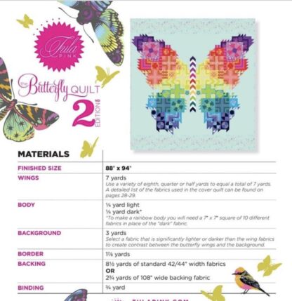 The Butterfly Quilt 2nd Edition - Printed Quilt Pattern Booklet - Tula Pink