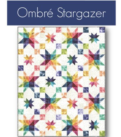 Ombre Stargazer Quilt Pattern - V and Co - Moda Fabrics