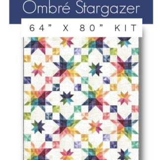 Ombre Stargazer Quilt Kit - Ombre Galaxy Metallic - V and Co - Moda Fabrics