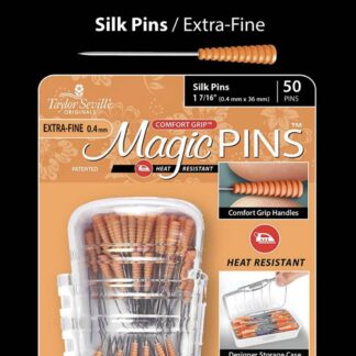 Magic Pins - Silk Pins / Extra-Fine - 1 7/16" - 50 ct - Taylor Seville