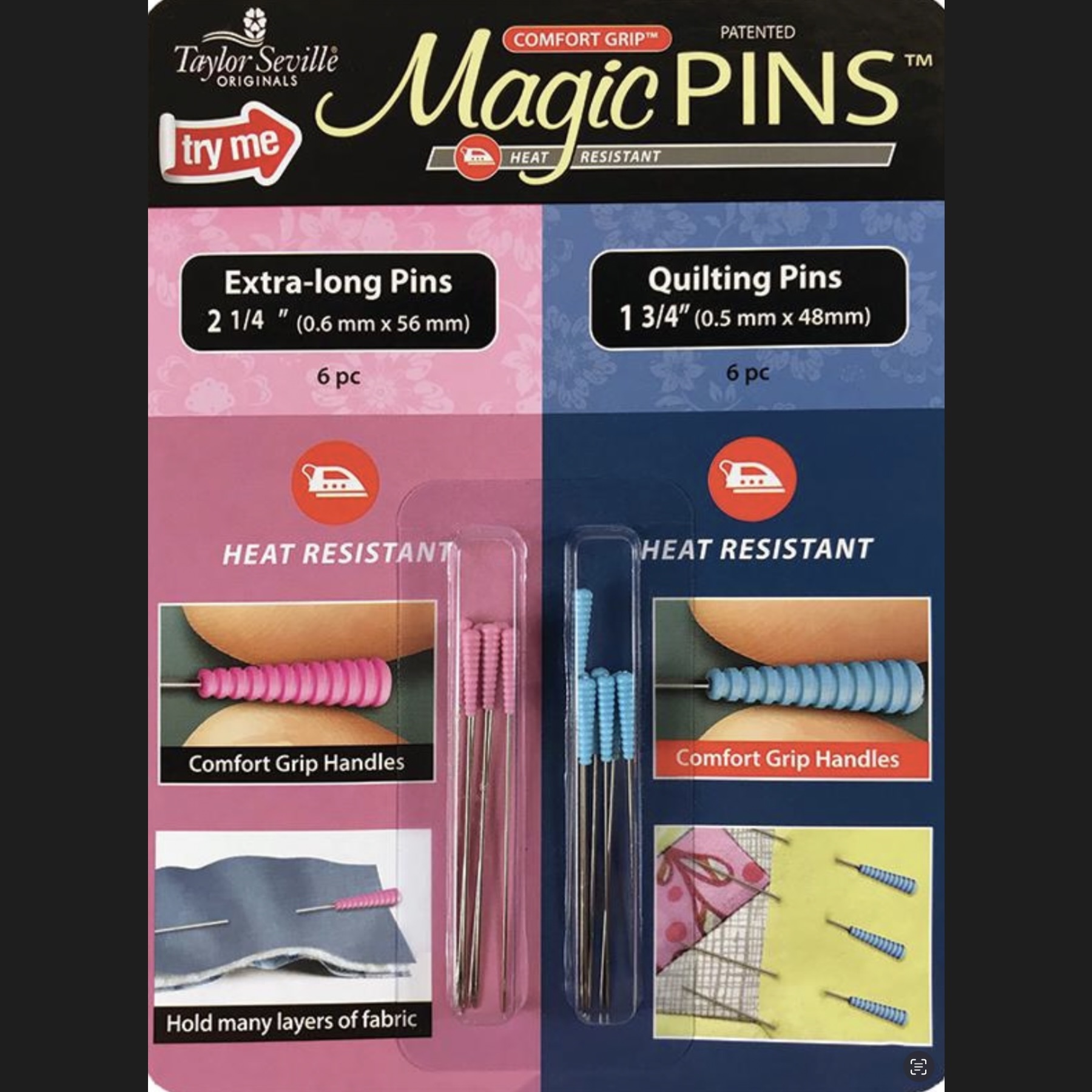 Magic Pins – 12 Piece Sampler – Taylor Seville – Jubilee Quilt Company
