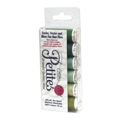 Cotton Petites - Greens Collection - 12 Weight - 6 Spools - Sulky