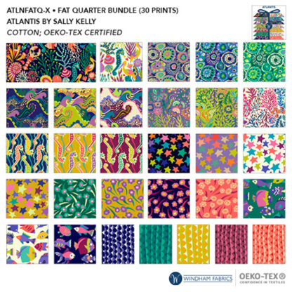 Atlantis - Fat Quarter Bundle - 30 Pieces - Sally Kelly