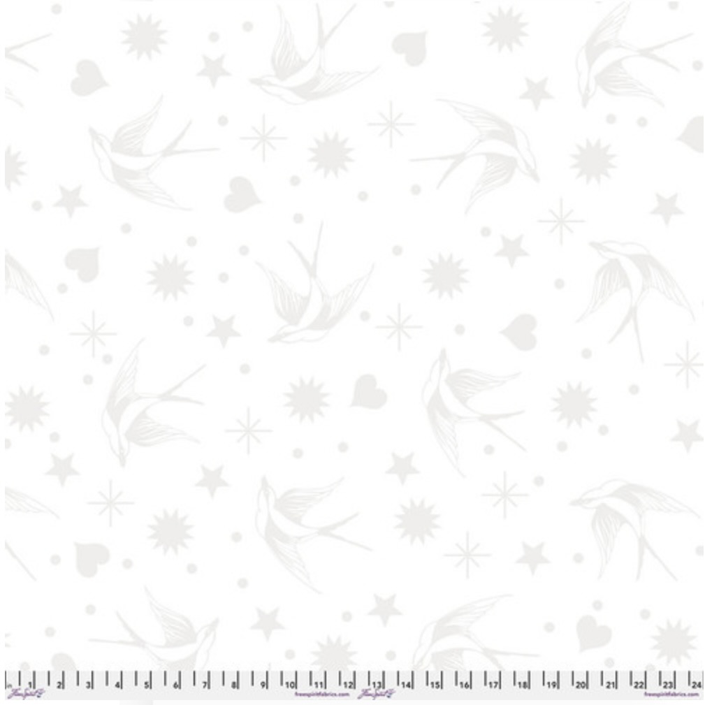 Falling Snowflakes Black - 108 Cotton Wide Back Quilt Fabric